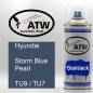 Preview: Hyundai, Storm Blue Pearl, TU9 / TU7: 400ml Sprühdose, von ATW Autoteile West.